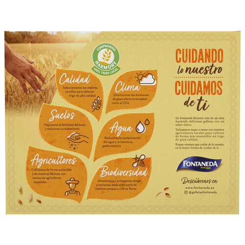 YAYITAS de Fontaneda Galletas de desayuno con chocolate y 5 cereales 600 g.