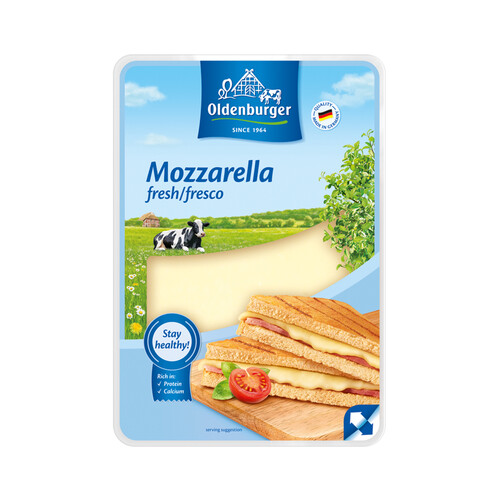 MILRAM Queso en lonchas mozzarella MILRAM 200 g.