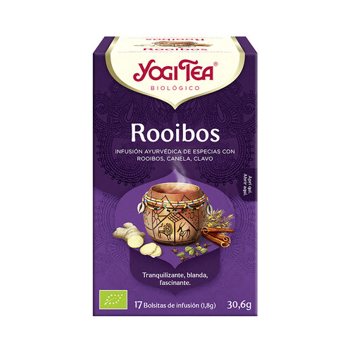 YOGI TEA Infusión rooibos BIO 17 uds. 30,6 g.