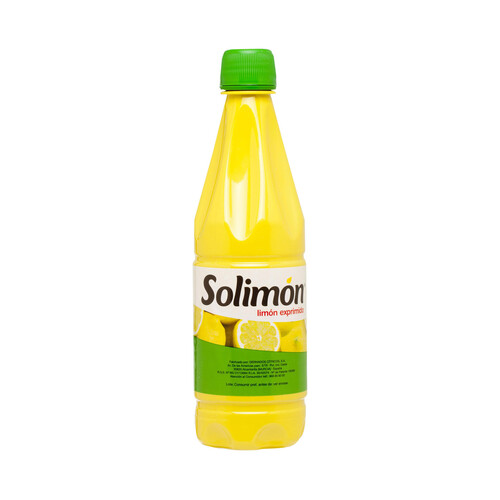 SOLIMON Limón exprimido 100 % SOLIMÓN 500 ml.