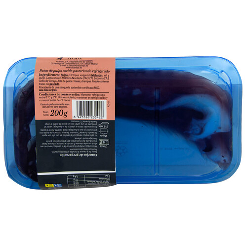 AUCHAN Pulpo del Cantábrico 200 g. Producto Alcampo