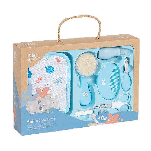 Set de higiene con neceser de koala azul, INTERBABY.