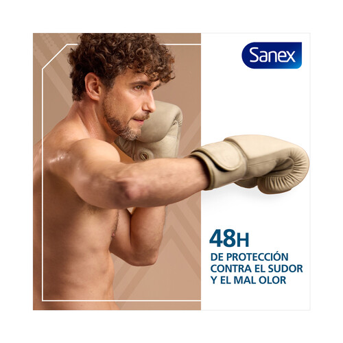 SANEX Men active control Desodorante roll on para hombre con protección anti transpirante de hasta 48 horas 2 x 50 ml.