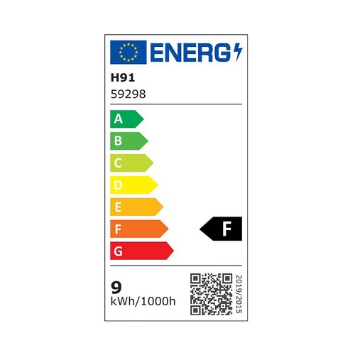 Pack de 2 bombillas Led E27, 9W=60W, luz neutra 4000K, 806lm, SEVENON.