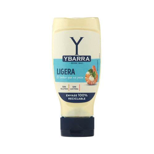 YBARRA Mayonesa ligera bocabajo YBARRA 400 ml.