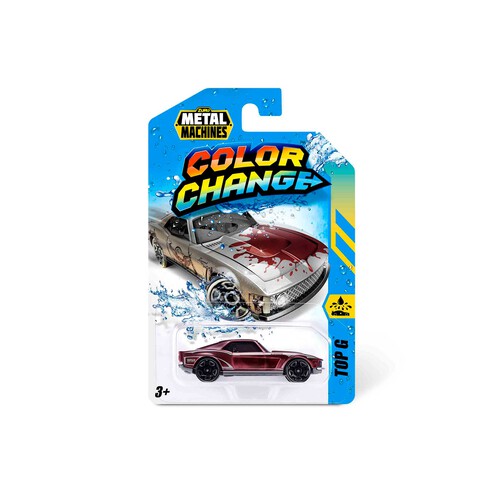 Coche Color Change Metal Machines Pack 1 Vehiculo +4 años