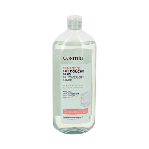 COSMIA Sensitive Gel para ducha o baño con pH neutro, para pieles sensibles y reactivas 750 ml.