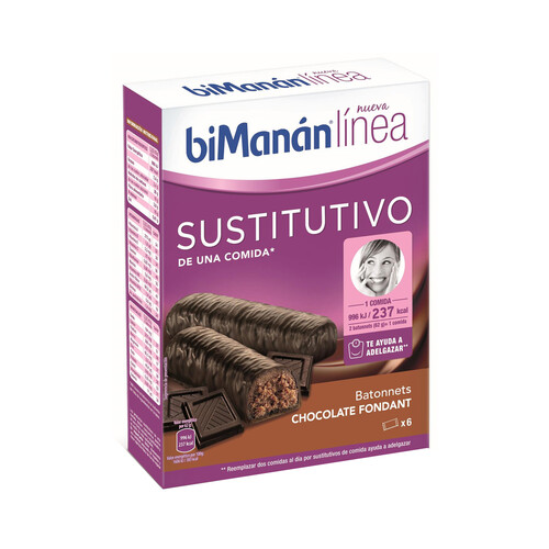 BIMANÁN Batonnets Chocolate BIMANAN 6 uds. x 31 g.