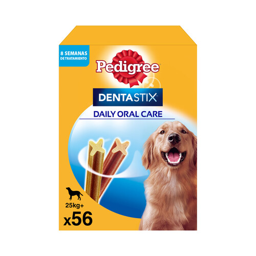 PEDIGREE Snack dental para perros de talla grande PEDIGREE 56 uds de 2160 g.