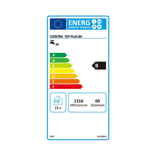 Termo eléctrico COINTRA TDF Plus de 80 litros.