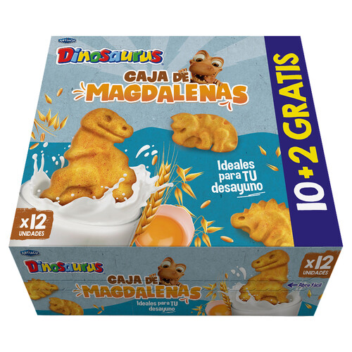 DINOSAURUS Caja de magdalenas 12 uds 324 g