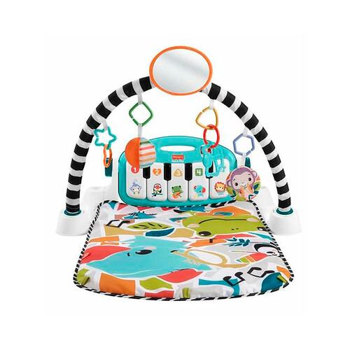 FISHER PRICE Glow & Grow Kick Play Piano GYM, Alfombra con Piano.