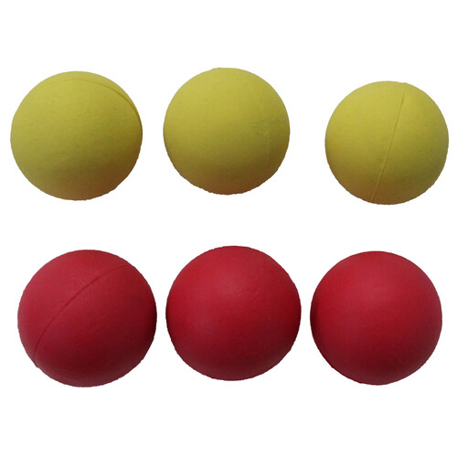 PRODUCTO ALCAMPO Juego de 3 bolas de goma de 6 cm.