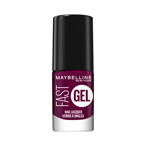 MAYBELLINE Fast gel tono 009 Plum Esmalte de uñas de secado rápido efecto gel.