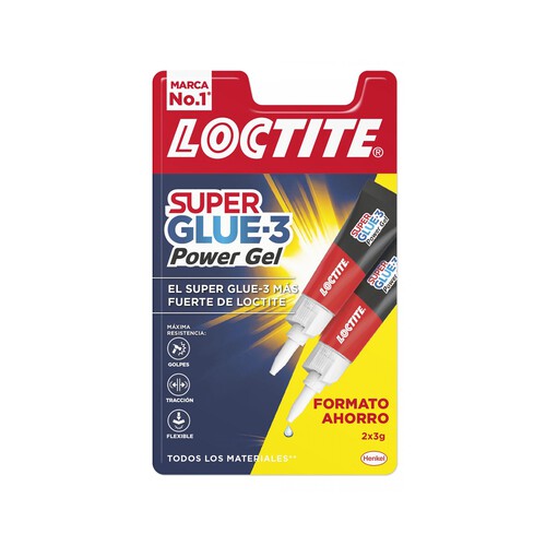 Pegamento instantáneo LOCTITE Super Glue -3 Power Gel, 2x3grs.