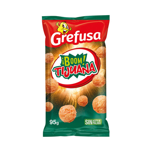 GREFUSA Snack de maíz sabor Tijuana GREFUSA BOOM, bolsa 95g