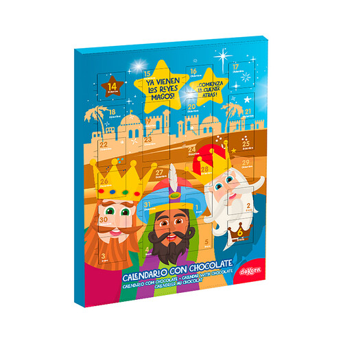 DEKORA Calendario con chocolate día de reyes magos