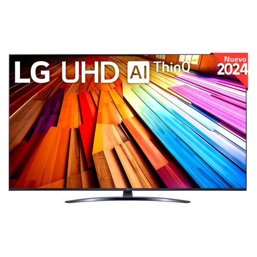 Televisión 165,1 cm (65) LED LG 65UT81006, 4K Ultra HD, SmartTV, webOS24, HDR10, Bluetooth, color negro.