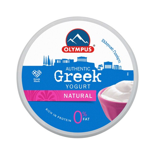 OLYMPUS Yogurt griego natural desnatado 1 kg.