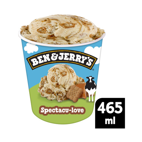 BEN & JERRY´S Spectacu-love tarrina de helado de nata con galletas caramelizadas con canela 465 ml.