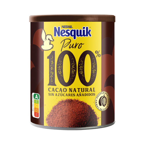 NESQUIK de NESTLÉ Cacao soluble intenso, 100 cacao natural 290 g.