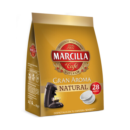 MARCILLA Café en cápsulas natural Gran Aroma 28 uds.