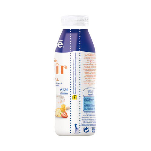 NESLTÉ Kéfir líquido para beber con sabor tropical 491 ml.