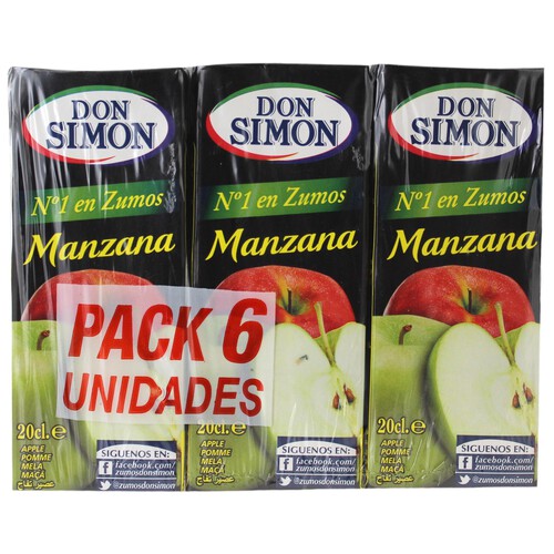 DON SIMON Brick zumo de manzana DON SIMON 6 uds x 20 cl.