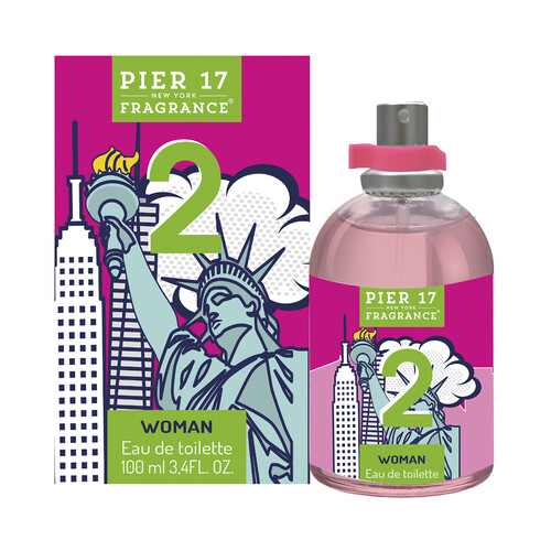 PIER 17 2 Eau de toilette para mujer con vaporizador en spray 100 ml.