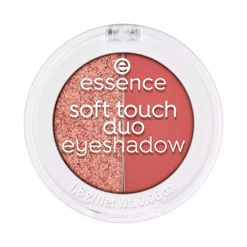 ESSENCE Soft touch tono 01 Bronze beauty Sombra de ojos duo (acabado brillante y mate) en tonos marrones.