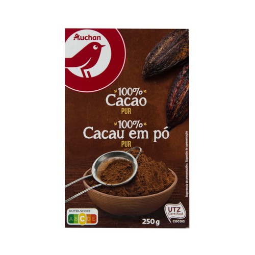 Cacao en polvo puro 100 % cacao PRODUCTO ALCAMPO 250 g.