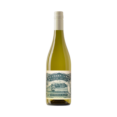 SOUTHERN OCEAN Vino blanco elaborado en Sudáfrica con uvas Sauvignon blanc botella 75 cl.