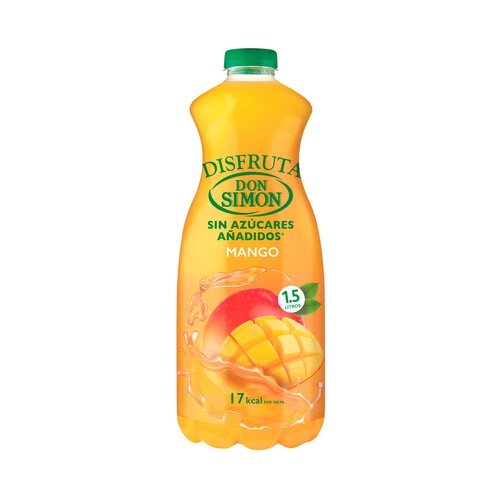 DON SIMON Néctar sin azúcar añadido de mango DON SIMON DISFRUTA botella de 1,5 l.
