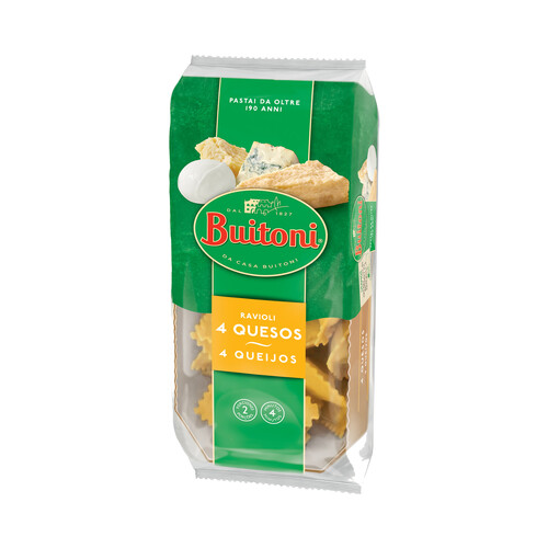 BUITONI Raviolis de pasta fresca, rellenos de una exquisita mezcla 4 quesos BUITONI 230 g.