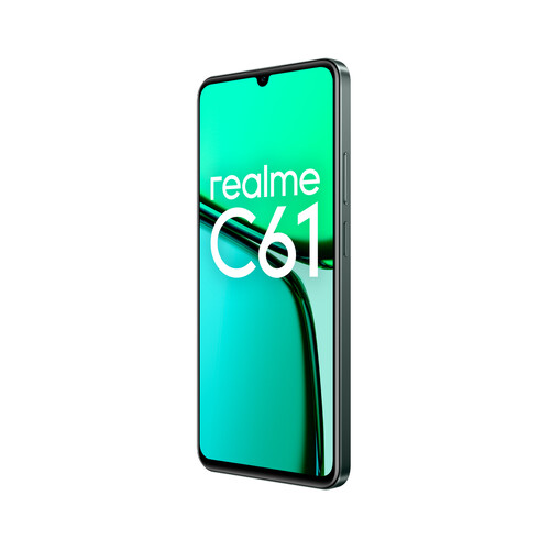 REALME C61 Dark Green 4G, 256GB+6GB Ram, pantalla LCD HD+, Móvil 17,11cm (6,74).