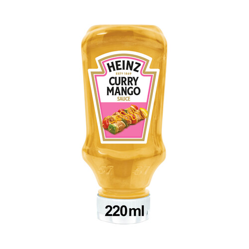 HEINZ Salsa de curry con mango bote de 220 ml.