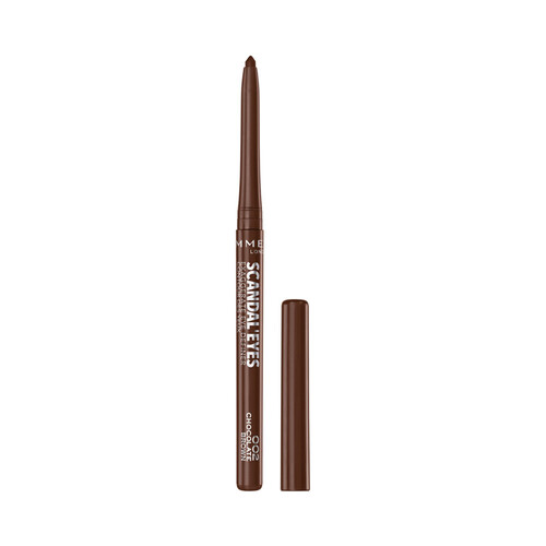 RIMMEL Scandal eyes  tono 002 Chocolate brown Lápiz de ojos resistente al agua (waterproof) y de larga duración. 