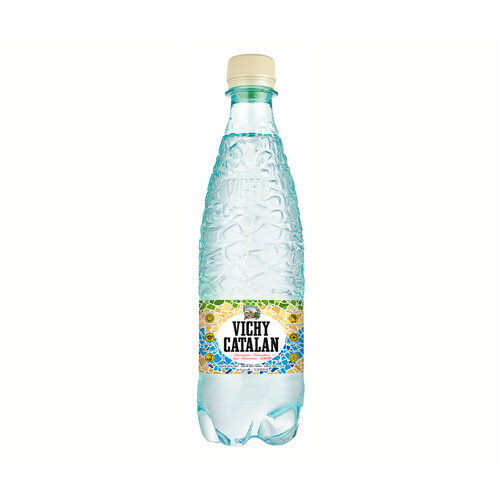 VICHY CATALAN Agua mineral con gas botella 500 ml.