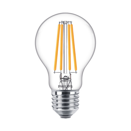 Bombilla Led E27, 10,5W=100W, luz cálida 2700K, 1521lm, PHILIPS.