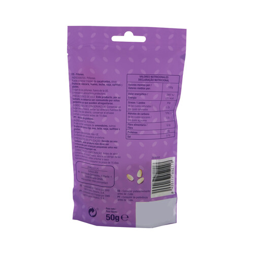 PRODUCTO ALCAMPO Piñones mondados 50 g.