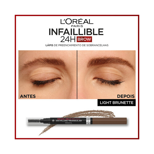 L´ORÉAL PARIS Infaillible brows 24h tono 5.0 Light brunette  Lápiz, rellenador y perfilador de cejas de larga duración.