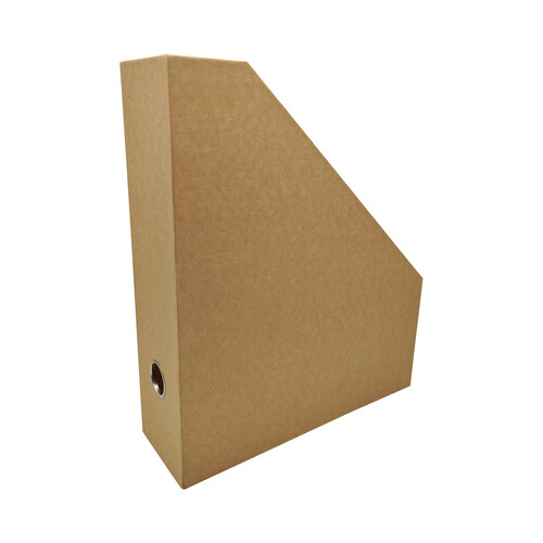 Revistero Carton Reciclado 8.5X26.5X3Cm Kraft ALCAMPO