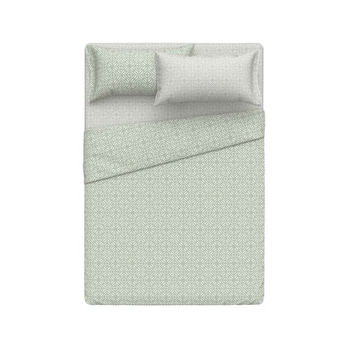 Juego de sábanas para cama de 135cm, 100% algodón, ACTUEL.
