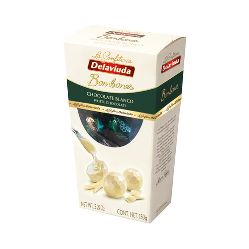 Bombones de chocolate blanco DELAVIUDA 150gr