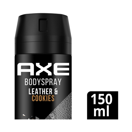 AXE Leather & cookies Desodorante en spray para hombre con protección antitranspirante hasta 48 horas 150 ml.