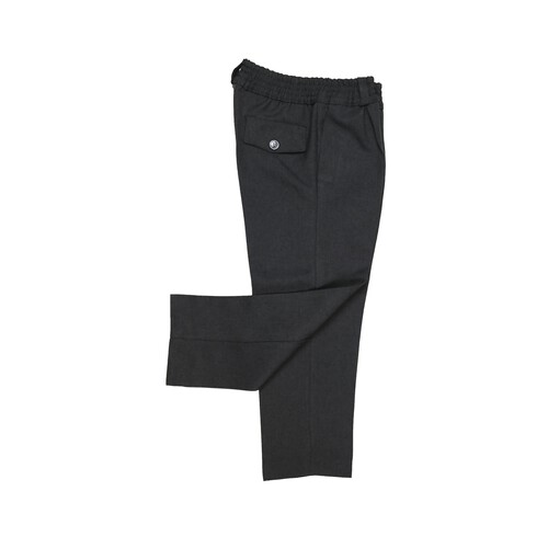 Pantalón de uniforme con cintura elástica gris, talla 5.