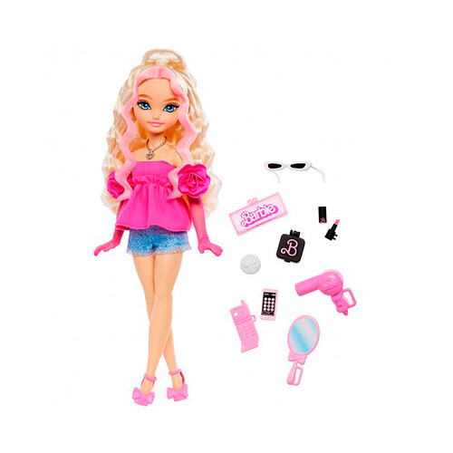 BARBIE Malibú Dream Besties, muñeca con accesorios +3 años.