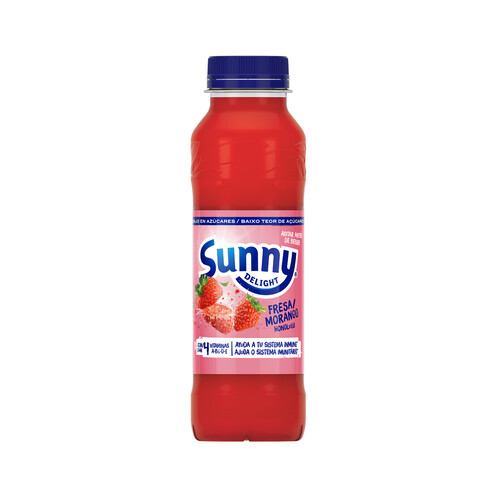 SUNNY DELIGHT Zumo con sabor a fresa 33 cl.