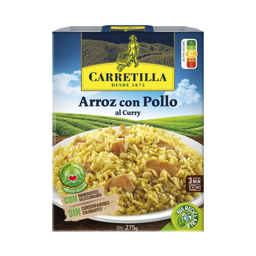 CARRETILLA Arroz con pollo al curry CARRETILLA 300 g.