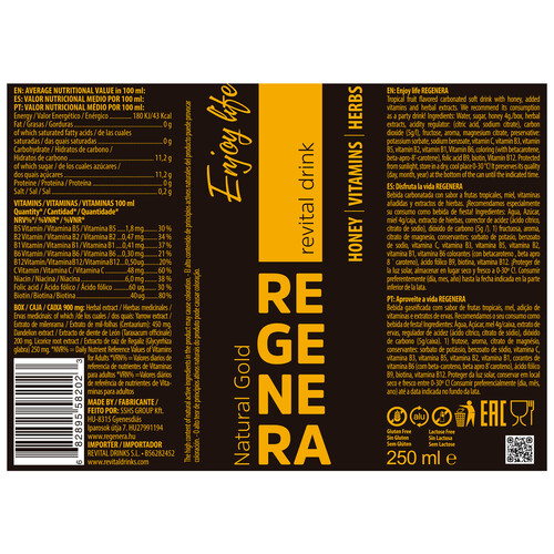 REVITAL Regenera natural gold lata 250 ml.